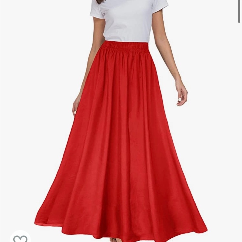 Chiffon red skirt NWT